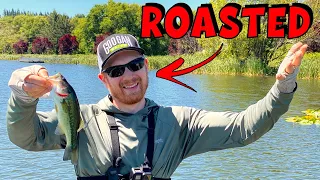 I Got ROASTED Bass Fishing by a 5-Year Old (Bass Under the Lilly Pads)