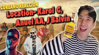 COREANO REACCIONA A LOCATION - KAROL G, ANUEL AA, J BALVIN #CoreanoReacción #CoreanoMúsicalatina