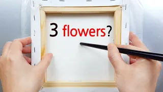 (370) Can I paint 3 Christmas flowers? | Dip Technique | Fluid Acrylic Pouring | Designer Gemma77