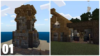 Building a MEDIEVAL town in MINECRAFT!
