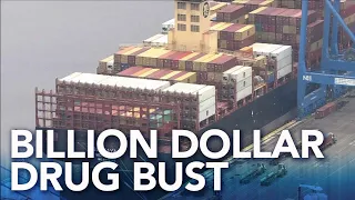 16.5 tons of cocaine worth $1 billion seized at Philadelphia port