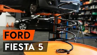 Как заменить пружину передней стойки амортизатора FORD FIESTA V JH, JD [ВИДЕОУРОК AUTODOC]