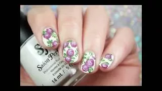 Watch Me Paint - Purple Vintage Roses with Winstonia Bambooristic Brushes