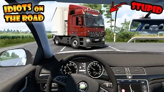 ★ IDIOTS on the road #79 - DRIVING Skoda - ETS2mp funny moments - Euro Truck Simulator 2