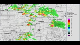 April 19, 1996 Illinois tornadoes - Radar Overview KILX Lincoln Illinois