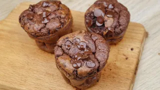 Muffins de chocolate SALUDABLES | SIN AZÚCAR | @recetas.en.pareja