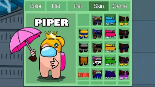 Piper in Among Us ◉ funny animation - 1000 iQ impostor