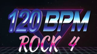 120 BPM - Rock 4 - 4/4 Drum Track - Metronome - Drum Beat
