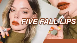 UNIQUE SHADES OF LIPSTICK FOR FALL - Full Lip Swatches, MAC LIPSTICKS