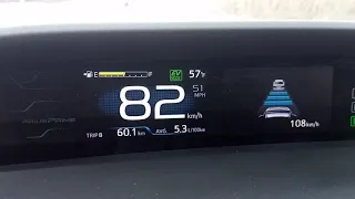 Зарядка батареи Prius Prime от ДВС в режиме charging mode