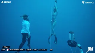 AIDA World Championship Roatan 2022 -  Marianna Gillespie, CWTB World Record