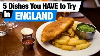 British Food Tour - 5 Dishes You HAVE to Try in England! (Americans try British food)