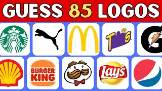 Guess the Logo Challenge | 85 Famous Logos 🎯🔍🏆 Logo Quiz