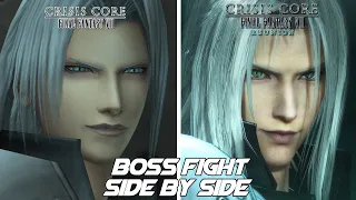 Final Fantasy VII: Reunion - Zack vs Sephiroth Comparison - Side by Side - Original vs Reunion