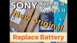 Sony Xperia 1-II XQ-AT52 repair battery Sony Xperia 1-II XQAT52 更換電池 全新原廠電池 防水膠一併更換
