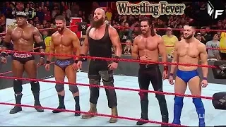 10 Man Tag Team Match Boby Lashley Braun Strowman- WWE RAW April 16 2018 HD