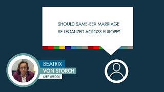 Beatrix von Storch responds to a question on same-sex marriage