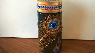 908. Декор банки с кофе.Точечная роспись.Decor cans with coffee.Dot painting.