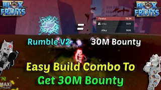 Rumble Awk = Easy 30M Bounty + God Human + Soul Guitar + CDK Combo (Blox Fruits Bounty Hunting)