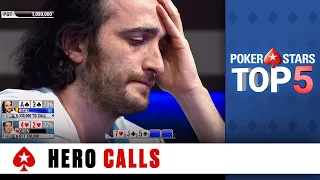 Top 5 Hero Calls ♠️ Poker Top 5 ♠️ PokerStars Global