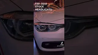 2018 BMW F30 320i stock headlights #bmw #320i #f30