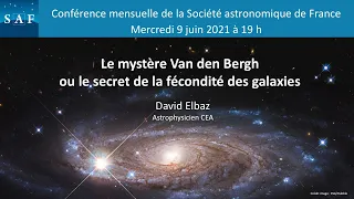 Conférence "Le mystère Van den Bergh ou le secret de la fécondité des galaxies"