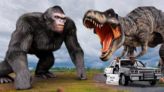 Most Dramatic Dinosaur Attack | T-REX VS King Kong | Jurassic Park Fan-Made Film | Teddy Chase