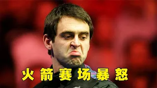 O'Sullivan threw the cue and left angrily ! The referee lost for words !