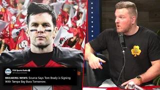 Pat McAfee Reacts To Tom Brady Signing With The Buccaneers Reports