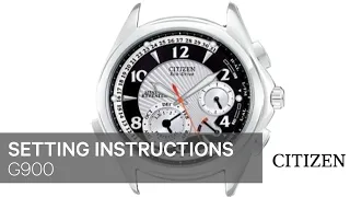 Citizen Watch Setting Instruction — G900