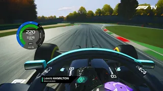 F1 2021 Lewis Hamilton's Onboard at Monza Assetto corsa