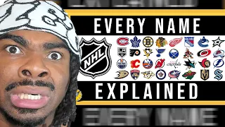 American NOOB Reacts to How Every NHL Team Got Its Name