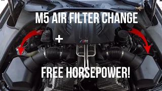 DIY New Air Filters & Charcoal Filter Delete on F10 M5