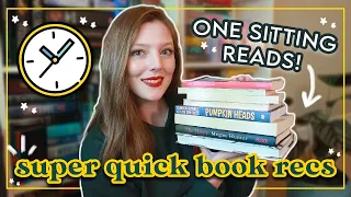 BOOKS YOU CAN READ IN ONE DAY ⏰📚 // short, quick book recommendations!