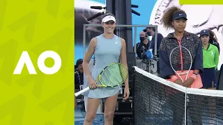 Jennifer Brady v Naomi Osaka on-court walk on (F) | Australian Open 2021