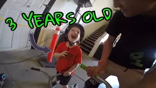 INSANE 3 YEAR OLD SCOOTER RIDER!