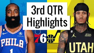 Utah Jazz vs Philadelphia 76ers Full Highlights 3rd QTR |Jan 14| NBA Regular Season 22-23