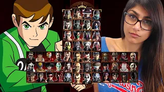 Mortal Kombat 9 - BEN 10 👽 & MIA 😈 - Expert Tag Ladder - Gameplay @(1080p) - 60ᶠᵖˢ ✔