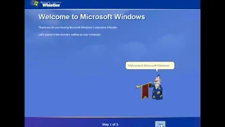 Windows Whistler build 2419 oobe