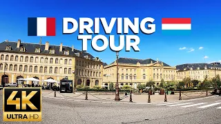 The French Highway: Metz to Luxembourg - Europe - 4K Driving Tour