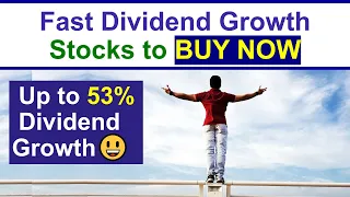 3 Undervalued Fast Dividend Grower Stocks to Buy NOW (Dividend Growth Investing) 😎😀🚀