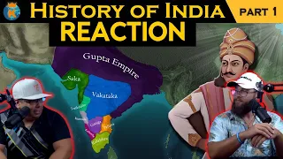 Americans React to THE HISTORY OF INDIA in 12 Minutes - Part 1