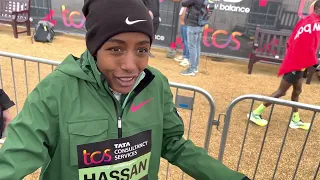 Sifan Hassan after winning 2023 London Marathon