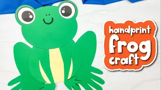 Frog Handprint Craft For Kids