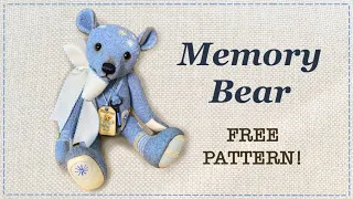 Memory Bear || Patchwork Bear || FREE PATTERN! || Full step by step Tutorial with Lisa Pay