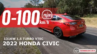 2022 Honda Civic (1.5T) 0-100km/h & engine sound