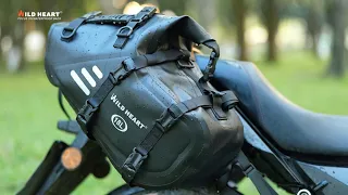 WILD HEART Motorcycle Saddlebags Waterproof Pannier Bag