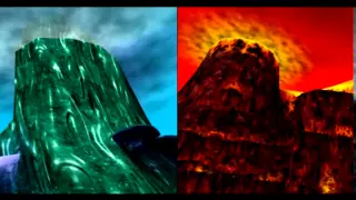 Banjo-Tooie - Hailfire Peaks Icy/Lava Side Themes played together