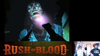 Until Dawn Rush of Blood VR Demo Reaction - Living Room Roller Coaster