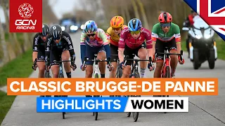 Carnage In The Crosswinds!  | Classic Brugge-De Panne 2023 Highlights - Women